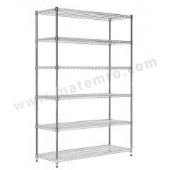 川井 六层中型仓储带轮线网置物架 TC15045211-6 套  