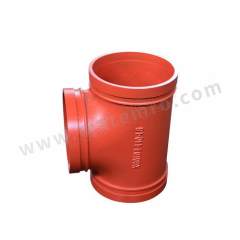 超越 消防沟槽等径三通 CY-XF 个 球墨铸铁 DN300  红色
