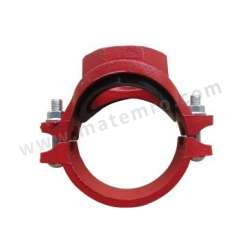 超越 沟槽丝接机械三通 CY-XF 个 球墨铸铁 140*48mm  红色