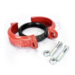 沪欣 消防刚性卡箍 HX-GJ 个 球墨铸铁 DN80  红色