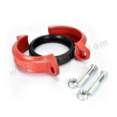 沪欣 消防刚性卡箍 HX-GJ 个 球墨铸铁 DN80  红色