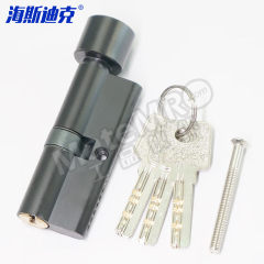 海斯迪克 房门锁芯 HKT-68 个 锌包铜 1个  黑色