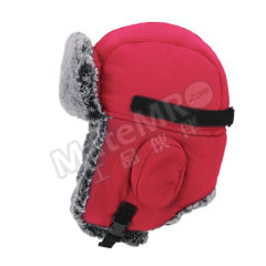 海斯迪克 保暖防寒帽 HK-85 顶 58-60cm 尼龙+绒毛  玫红色