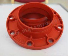 超越 消防沟槽法兰 CY-XF 片 球墨铸铁 DN80  红色