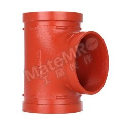 超越 消防沟槽等径三通 CY-XF 个 球墨铸铁 DN100  红色