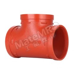 超越 消防沟槽等径三通 CY-XF 个 球墨铸铁 DN100  红色