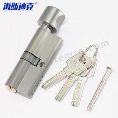 海斯迪克 房门锁芯 HKT-68 个 锌包铜 1个  灰色