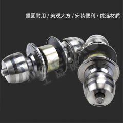 海斯迪克 房门球锁 HKCX-204 个 不锈钢 60mm中心距短舌  