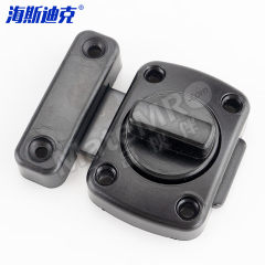 海斯迪克 插销门扣 HKT-67 个 锌合金 大号  雅黑色