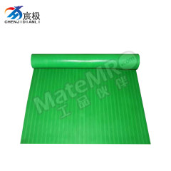 宸极 条纹绝缘胶板 CH-TWLJB611 卷 橡胶 绿色配电室专用 6mm 15KV 1*1米（卷）  