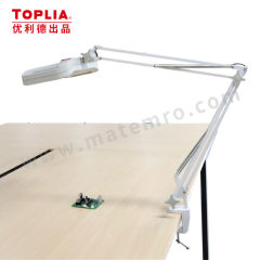 拓利亚 夹持式方形LED灯放大镜 ML04-86G 个 放大倍率5D 白玻光学镜片  