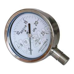 上自仪 膜盒压力表(不锈钢) YE-150BF/-12~12kPa/G1/2 个  