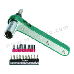 宝工 1/4"系列直匣式棘轮替换扳手组 1PK-202A 套  