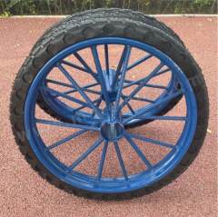 王中王 斗车车轮 CL-18 个 橡胶/喷塑钢圈 18寸  