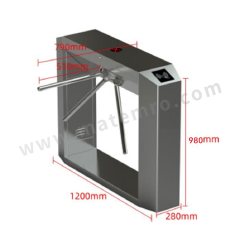 JMHB 三辊闸 SGZ-JMHB-1200 台 304不锈钢 闸机外形1200*200*980mm  