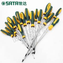 世达 G系列双色柄一字形螺丝批 SATA-63704 支  