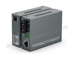 欧普 光纤收发器 OP-SFQ-1 个 220v带光纤跳线fc接口 连接端口 家用  