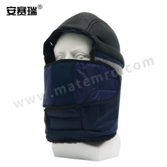 安赛瑞 安全帽棉内衬 3A00216 顶 均码 聚酯纤维 平剪绒 丝绵  藏青