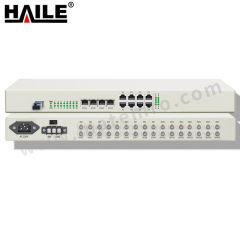 海乐 PCM综合业务光端机 HN-16E1-4G8L-LC40 个 光纤 交通 能源 工业互联  40公里1对  