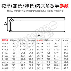 世达 加长球头花形扳手 SATA-84605 支  