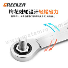 绿林 棘轮扳手 LL-BS 套 125*6mm 19个/套  