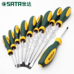 世达 G系列双色柄一字形螺丝批 SATA-63704 支  