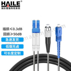 海乐 拉远基站光缆光纤线尾纤 HJ-2LC-LC-SL200 件 2芯 200米  