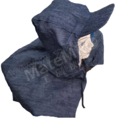 凯豪金 包头帽子带帽檐 蓝色 顶 耐磨牛仔布 通用 均码  