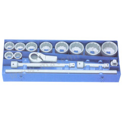 泛特 棘轮套筒组套 88161930 套 36-80mm 15件  