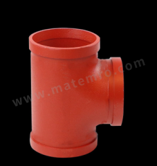 JMHB 沟槽三通  个 球墨铸铁 DN125 25KV 150*80MM  