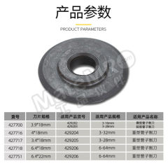 长城精工 管子割刀刀片 C427751 件 FE 6.4*22mm  